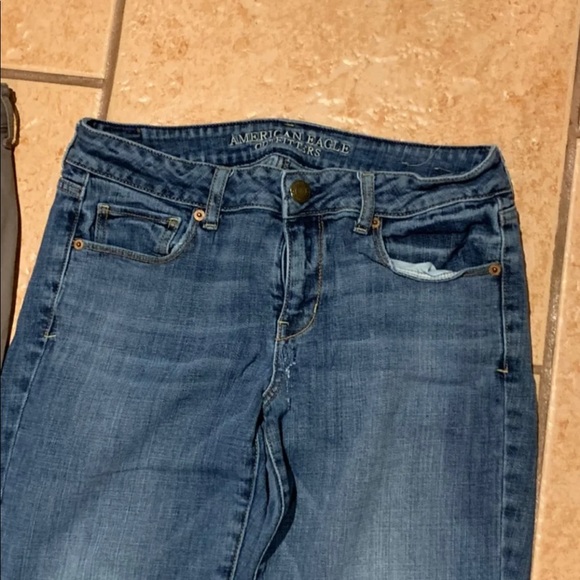 2 american Eagle Jeans sz 10 tomboy denim - Picture 4 of 11